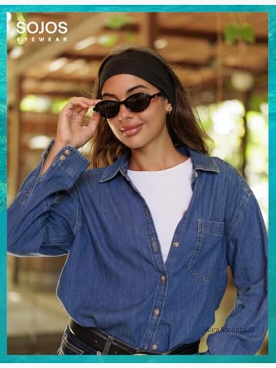 Retro Oval Polarized Sunglasses Recycled Plastic Frame Eco-Friendly UV400 main image 5